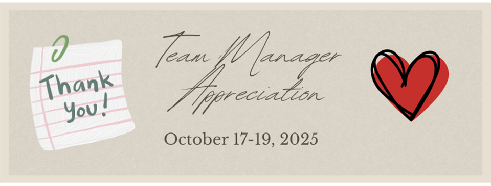 Team Manager Appreciation
